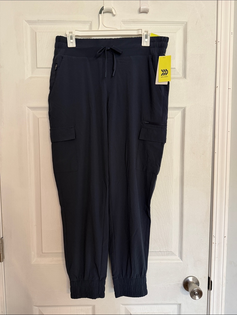 all in motion Navy Cargo Joggers with Drawstring Waist
